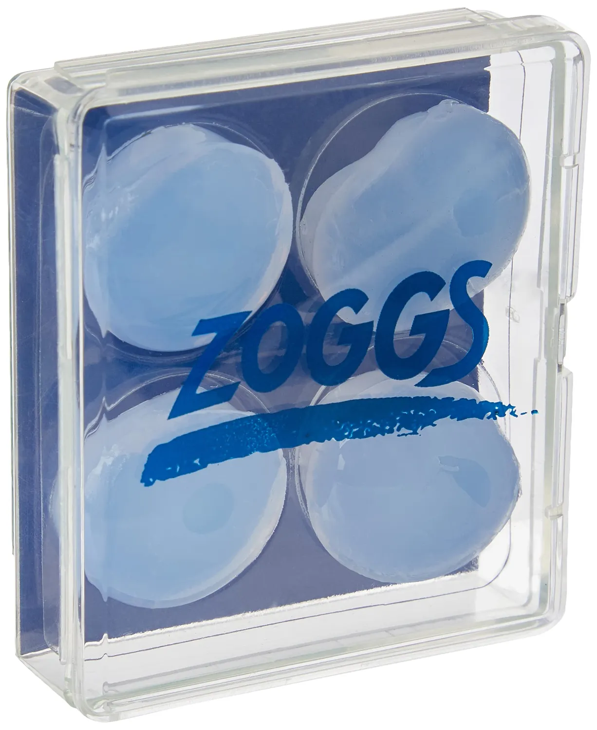 Zoggs tappi orecchie nuoto silicone 4 pezzi trasparenti