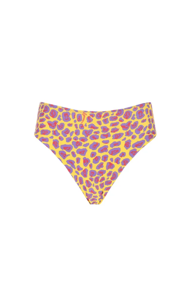 4 Giveness Congo Slip Bikini Vita Alta Lycra Python S