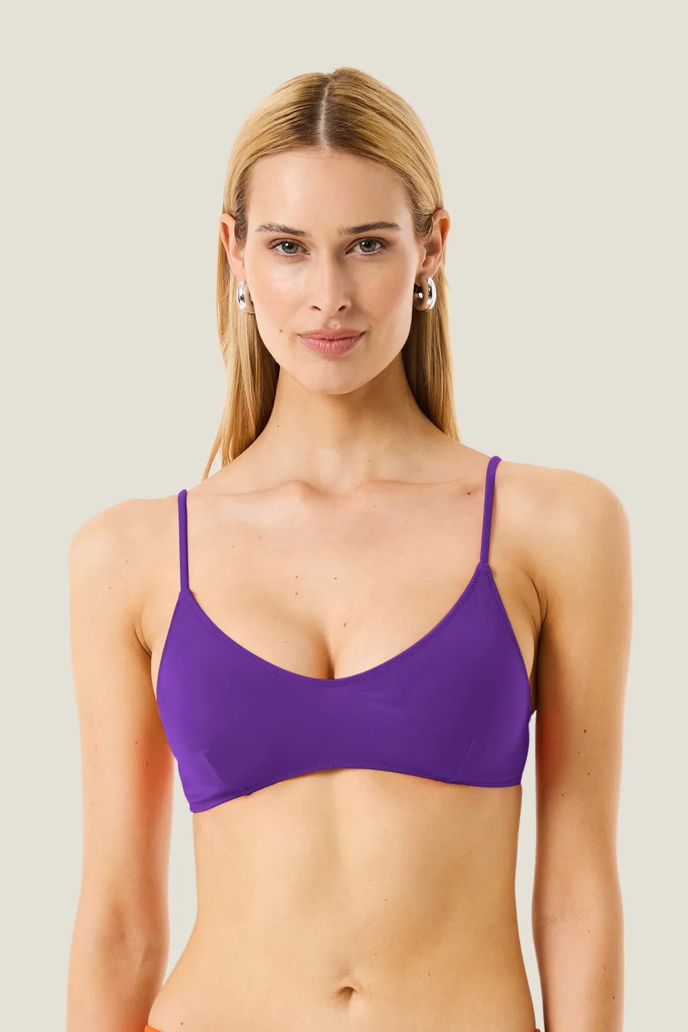4 Giveness Exchange Color top bikini tinta unita coppe removibili