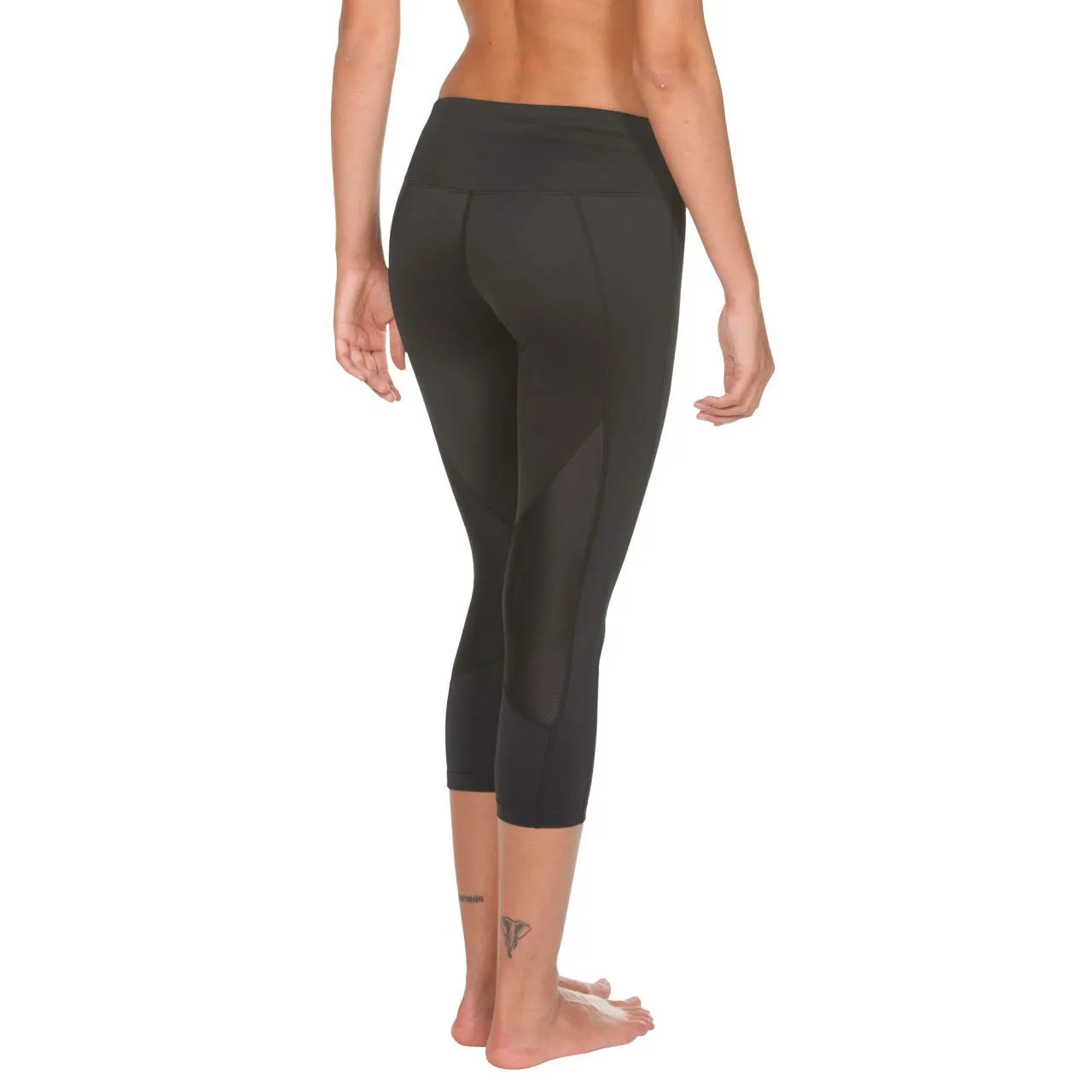 Arena Gym Leggings Sportivi 3/4 Donna XS Nero palestra