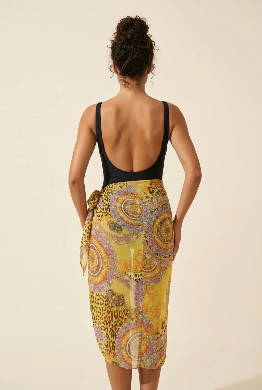 4 Giveness Pareo in Georgette pareo glitter SM leggero