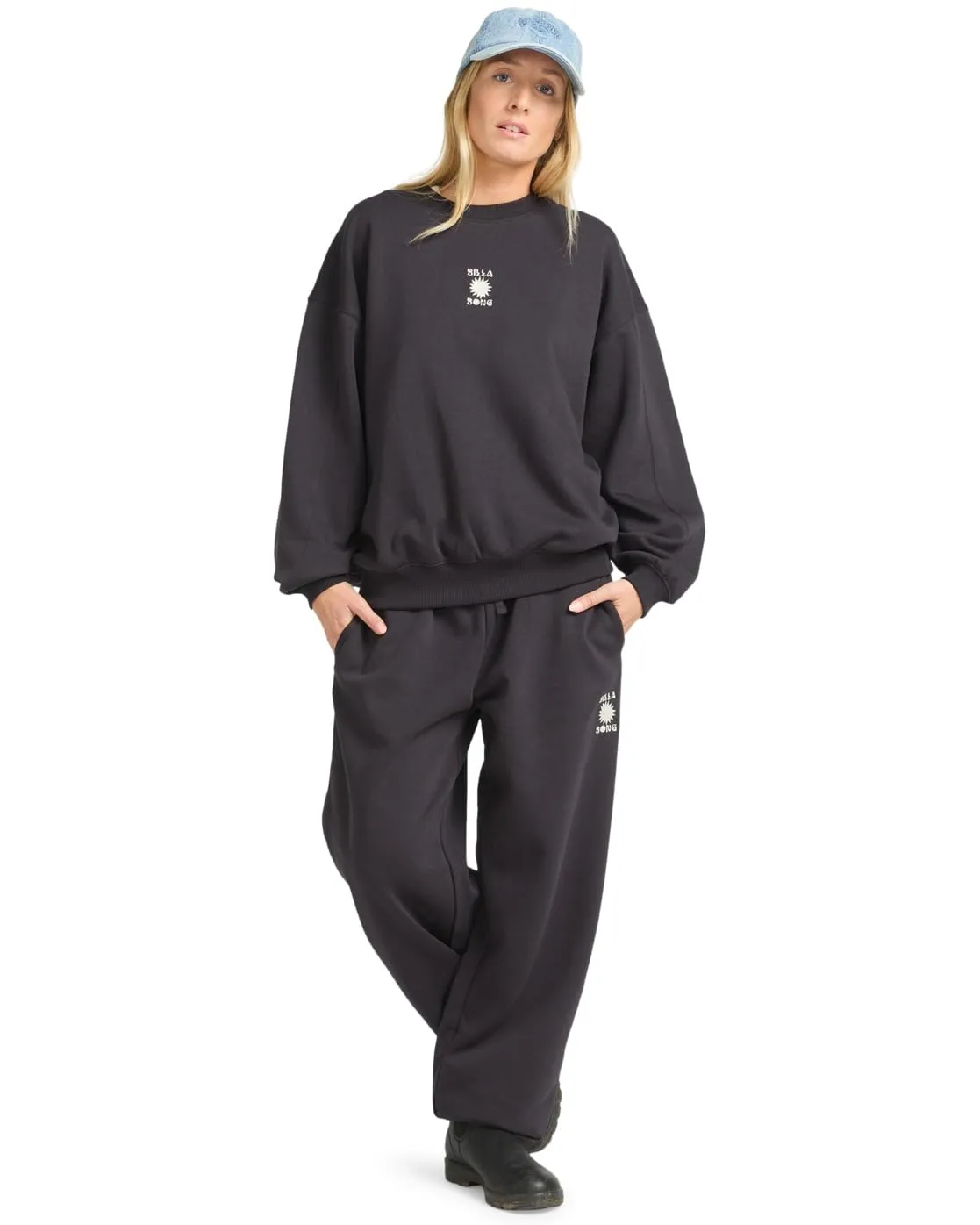 Billabong So Sunny Kendal Crew felpa donna L cotone riciclato