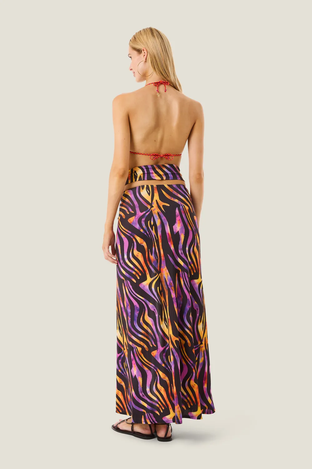 4 Giveness Hypnotic Zebra gonna lunga donna SM-LXL