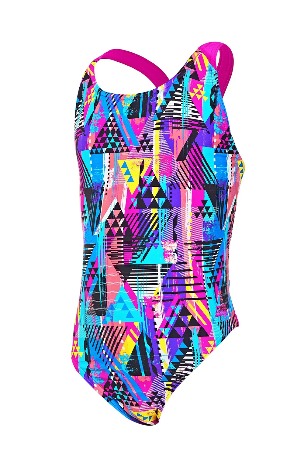 Zoggs Labrynth Flyback Costume Intero Donna 200 Ore Cloro