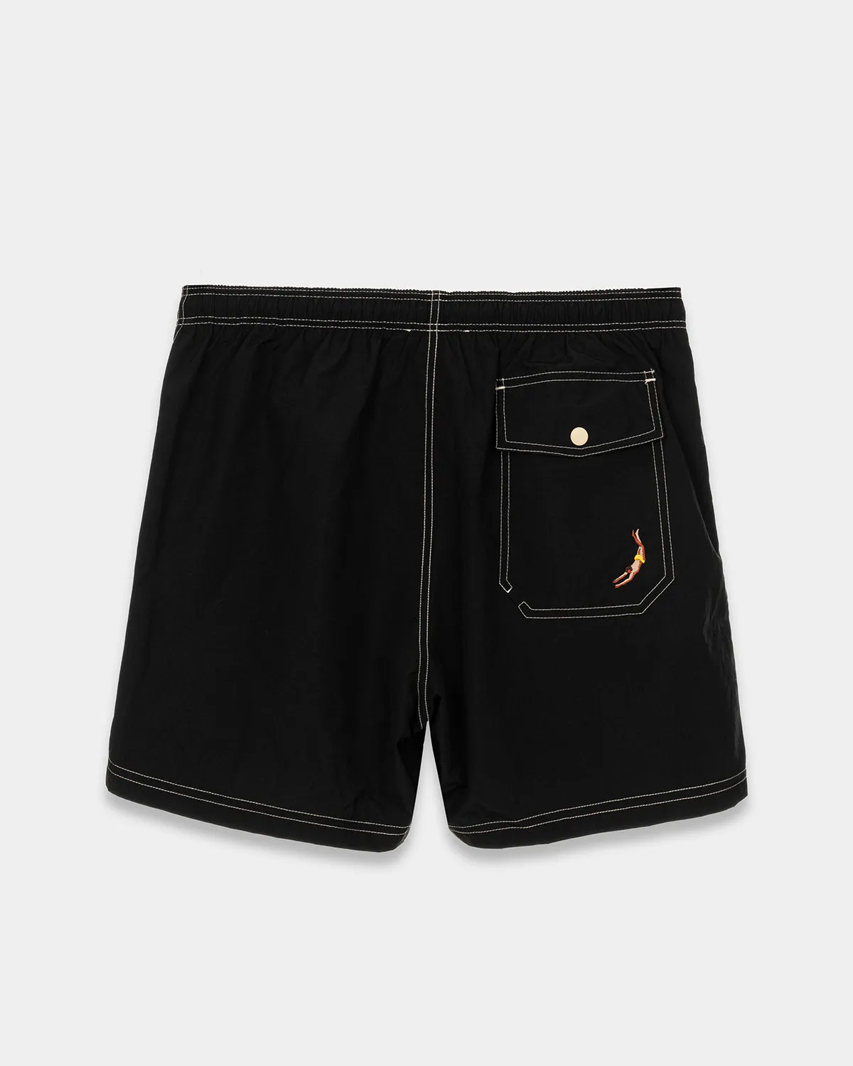 Mosso Sunwear boxer mare uomo nero goffrato