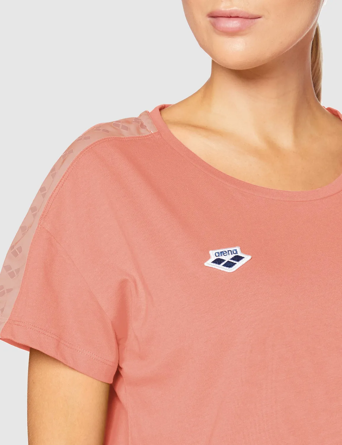 Arena Corinne Team t-shirt donna S powder pink oversize