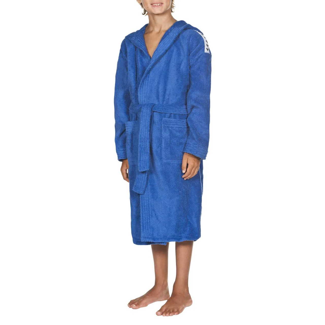 Arena Core Soft Junior accappatoio bambino blu cotone