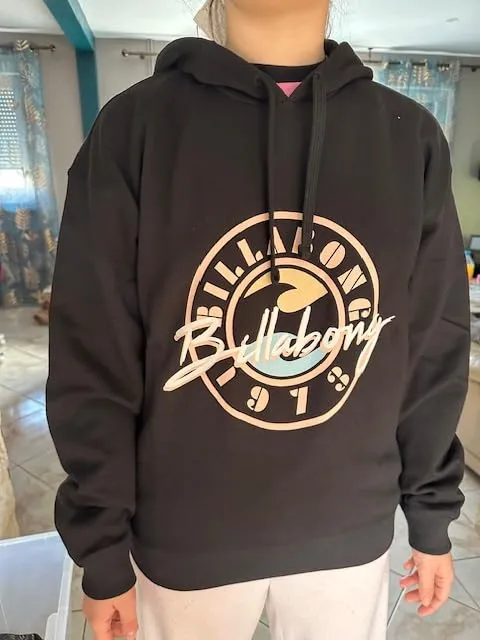 Billabong Del Mar Hoodie felpa donna S misto cotone