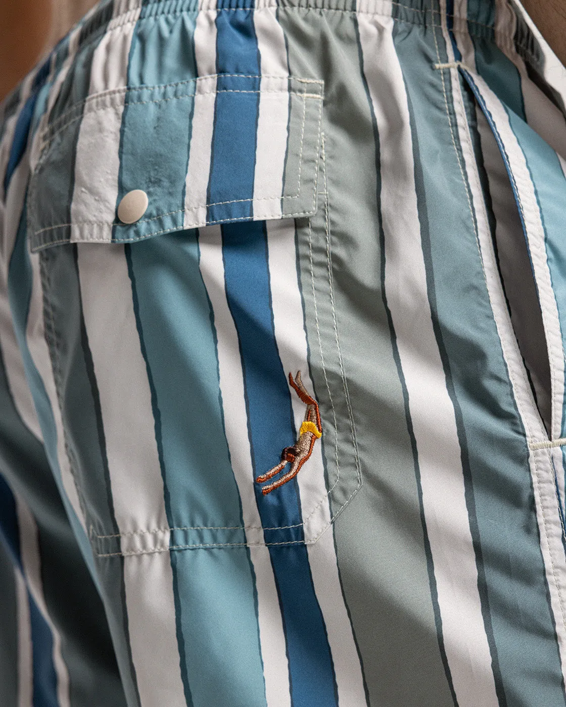 Mosso Sunwear Baiadera boxer mare blu a righe