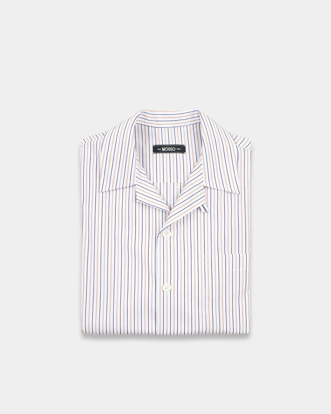 Mosso Sunwear Fine Stripe camicia maniche corte righe