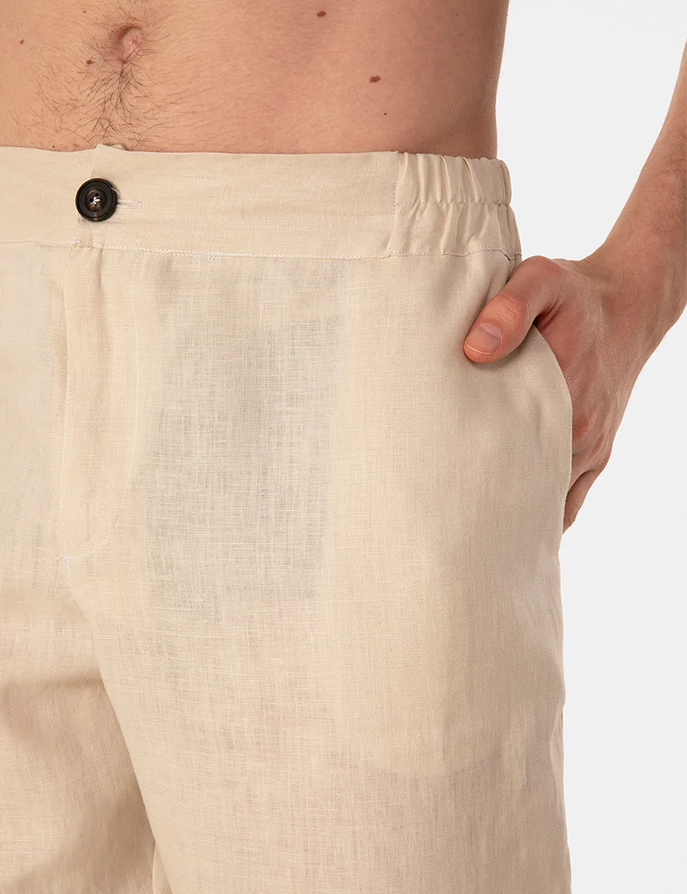 Ripa Ripa Anacapri Sabbia pantalone lino beige