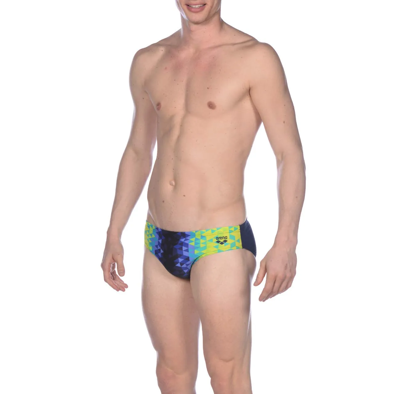 Arena Triangle Prisma slip uomo fantasia verde