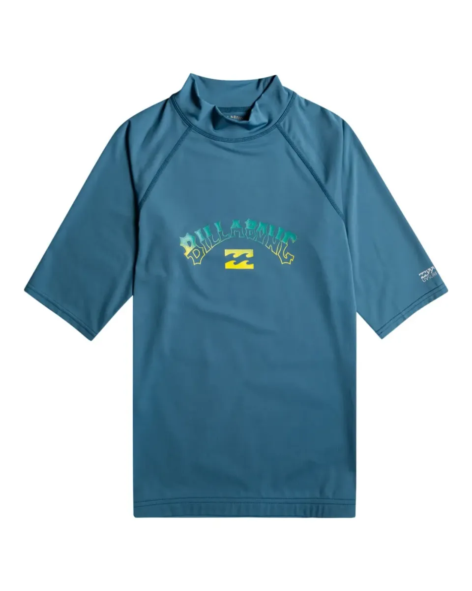 Billabong Rash Guard Uomo M manica corta UPF 50 surf shirt
