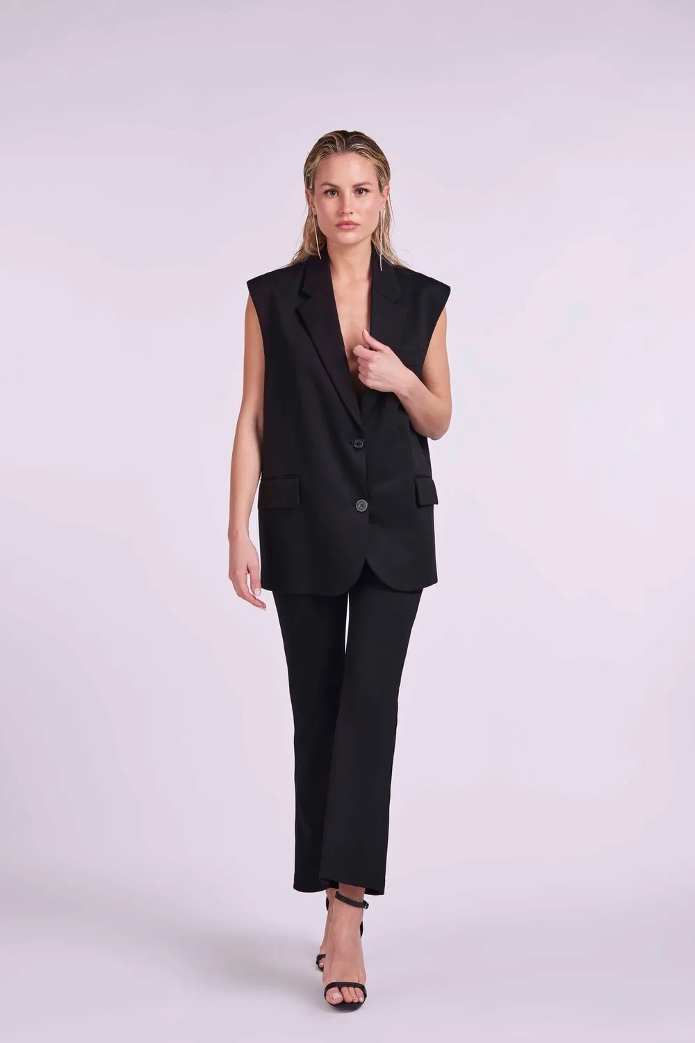 4 Giveness Laddian Pantaloni Eleganti Neri