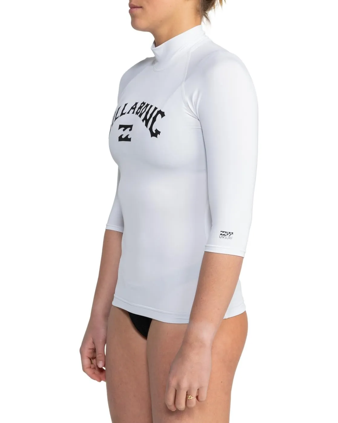 Billabong Tropic Surf SS rashguard donna bianca UPF50+