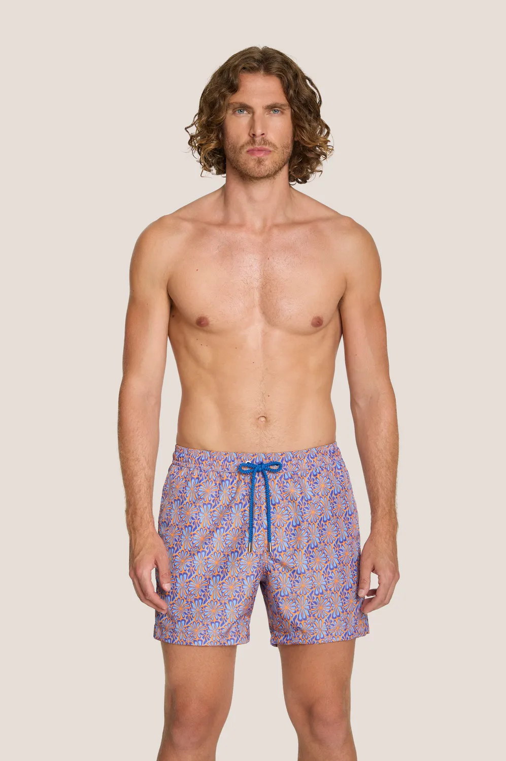 4 Giveness Flower short mare uomo bianco floreale