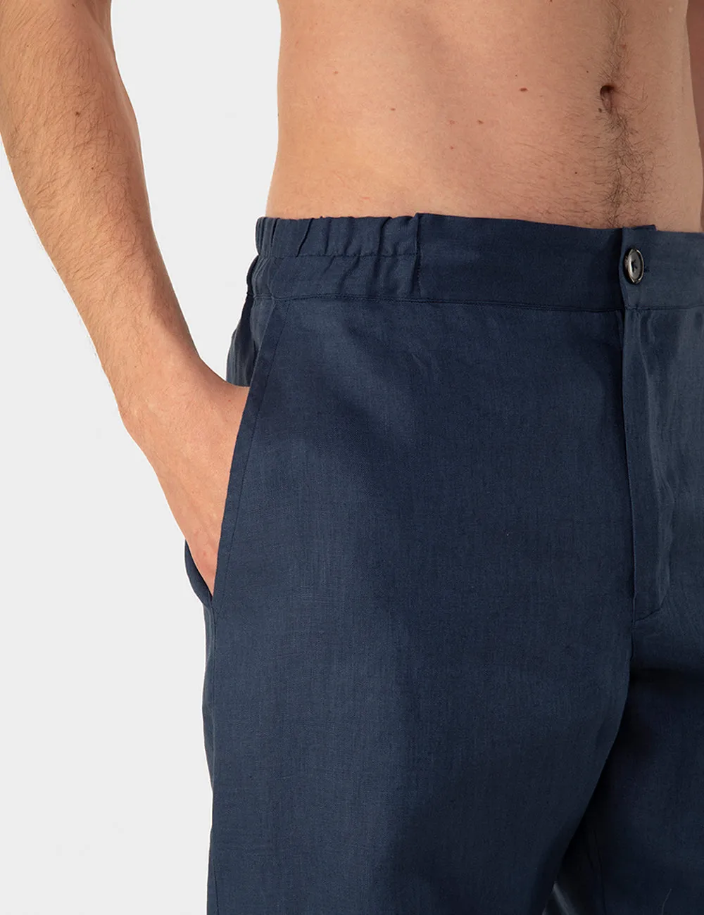 Ripa Ripa Anacapri Blu pantalone lino blu