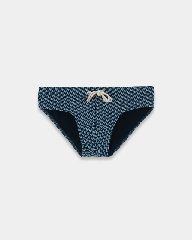 Mosso Sunwear Grains slip mare blu ECONYL
