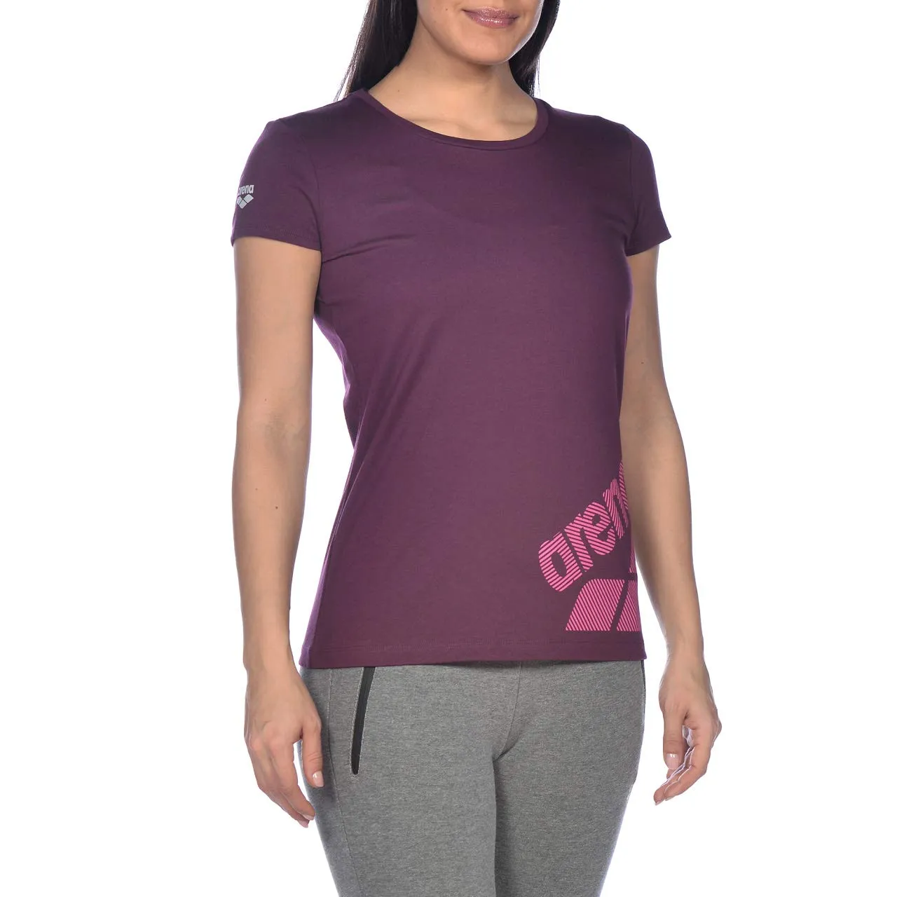 Arena Logo Driven maglietta donna girocollo