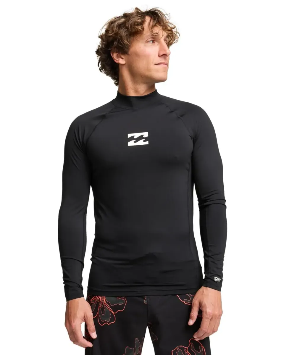 Billabong Waves All Day Rash Guard Uomo XL manica lunga UPF 50
