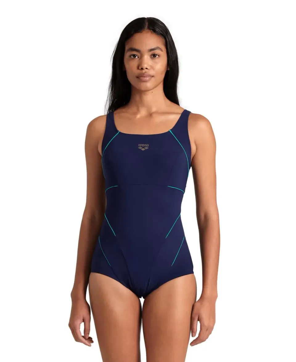 Arena Jewel Low costume intero donna Coppa C navy modellante