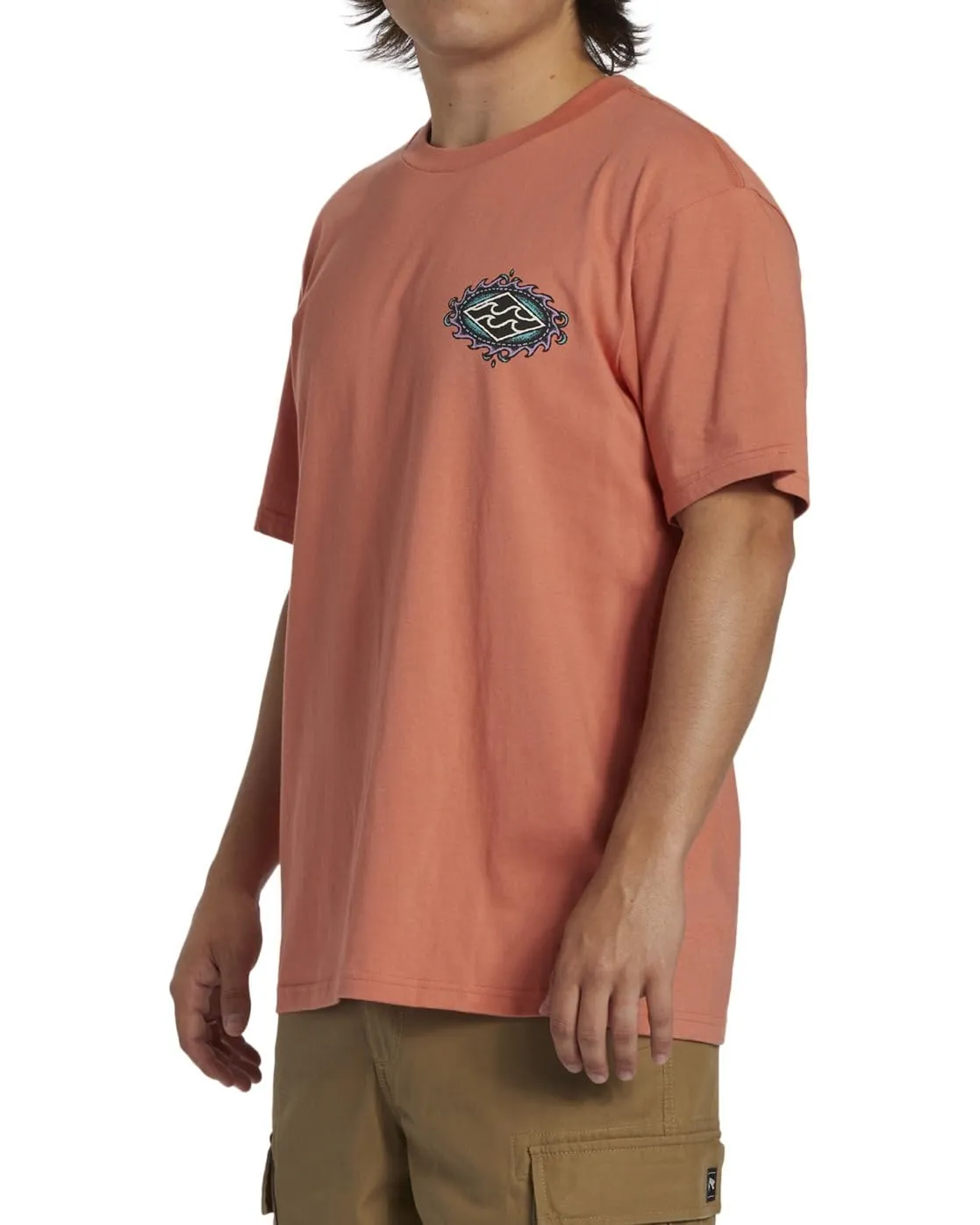 Billabong Crayon Wave maglietta uomo rosa XS