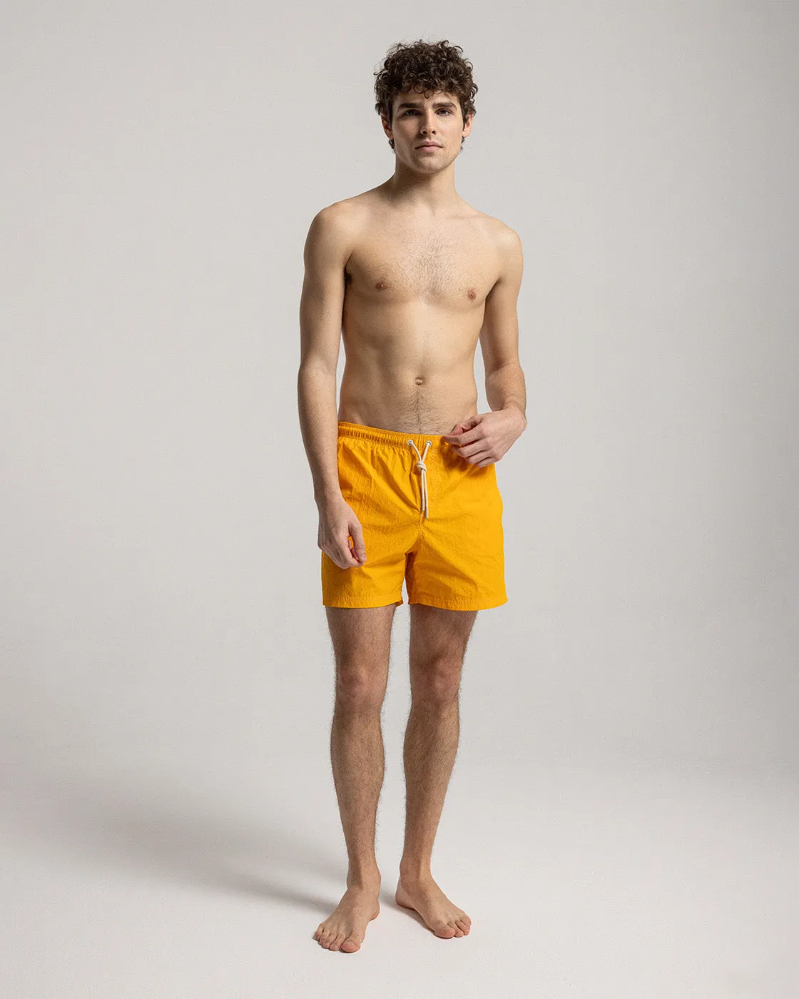 Mosso Sunwear costume boxer ocra effetto goffrato