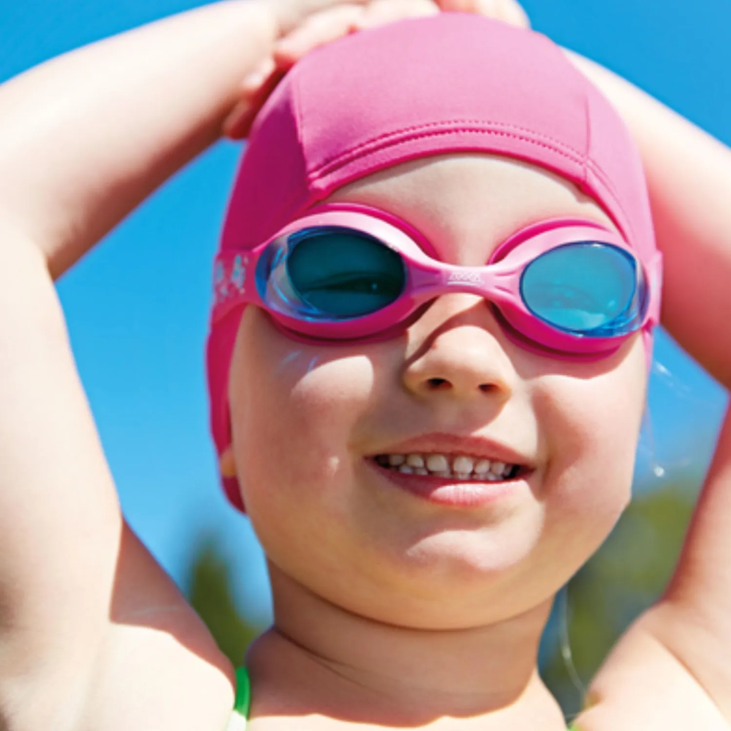 Zoggs Little Twist occhialini nuoto bambini rosa antiappannamento