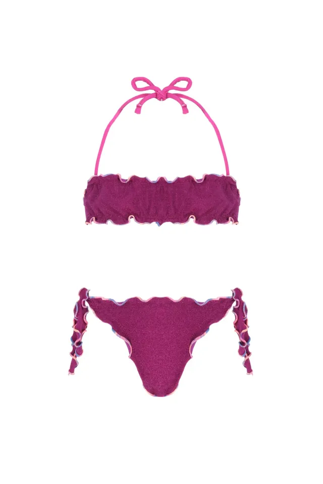 4 Giveness fascia costume bikini bimba slip nodi