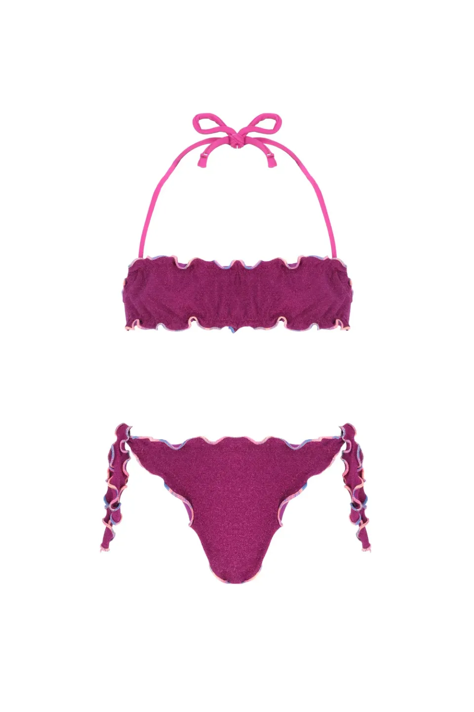 4 Giveness fascia costume bikini bimba slip nodi