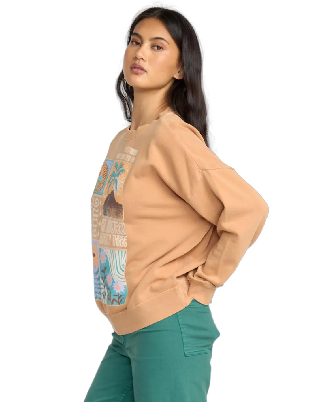 Billabong Echo Crew FLC felpa donna tracce di polvere
