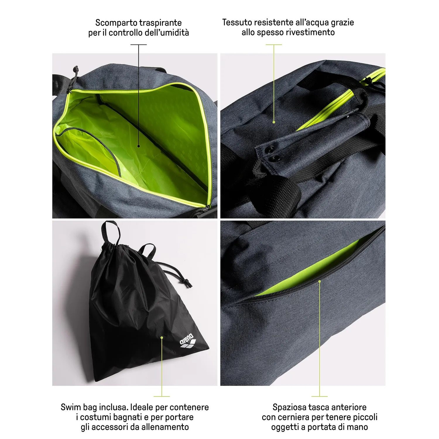 Arena Team Duffle 25 borsone sportivo rosso 25 litri