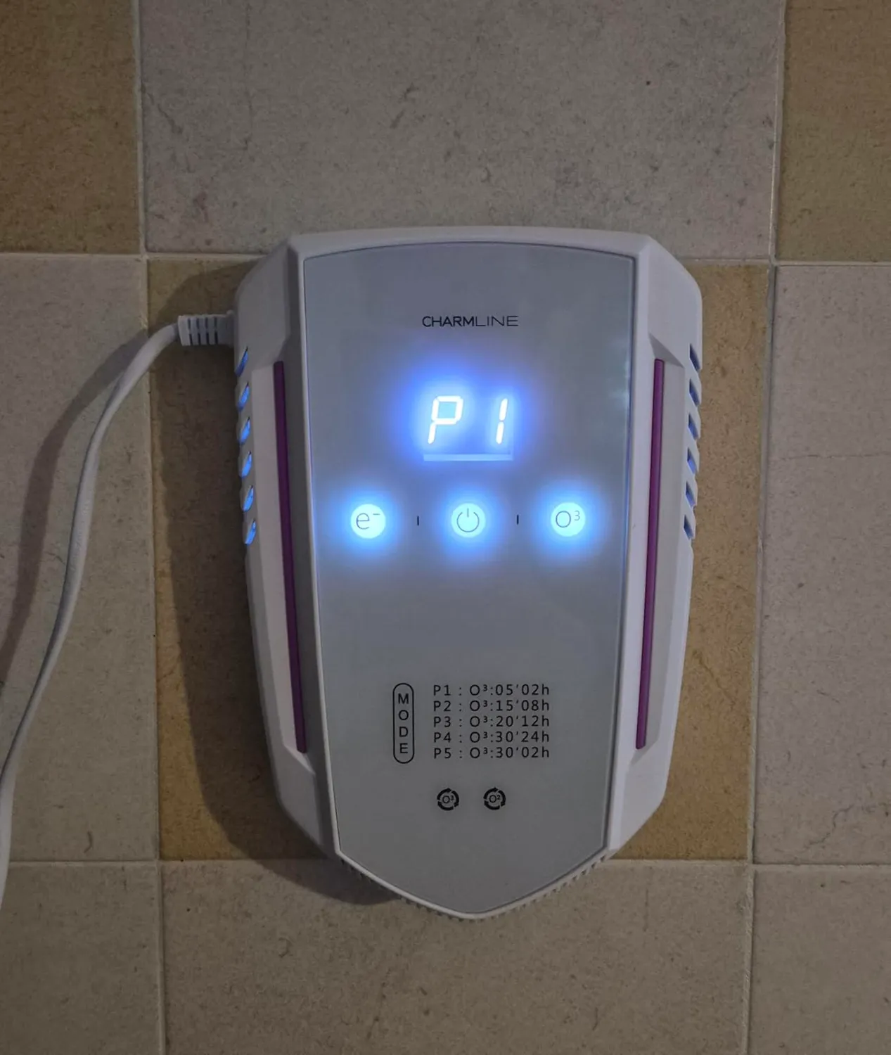 Charmline X09 purificatore aria ozono ioni 5-30 mq