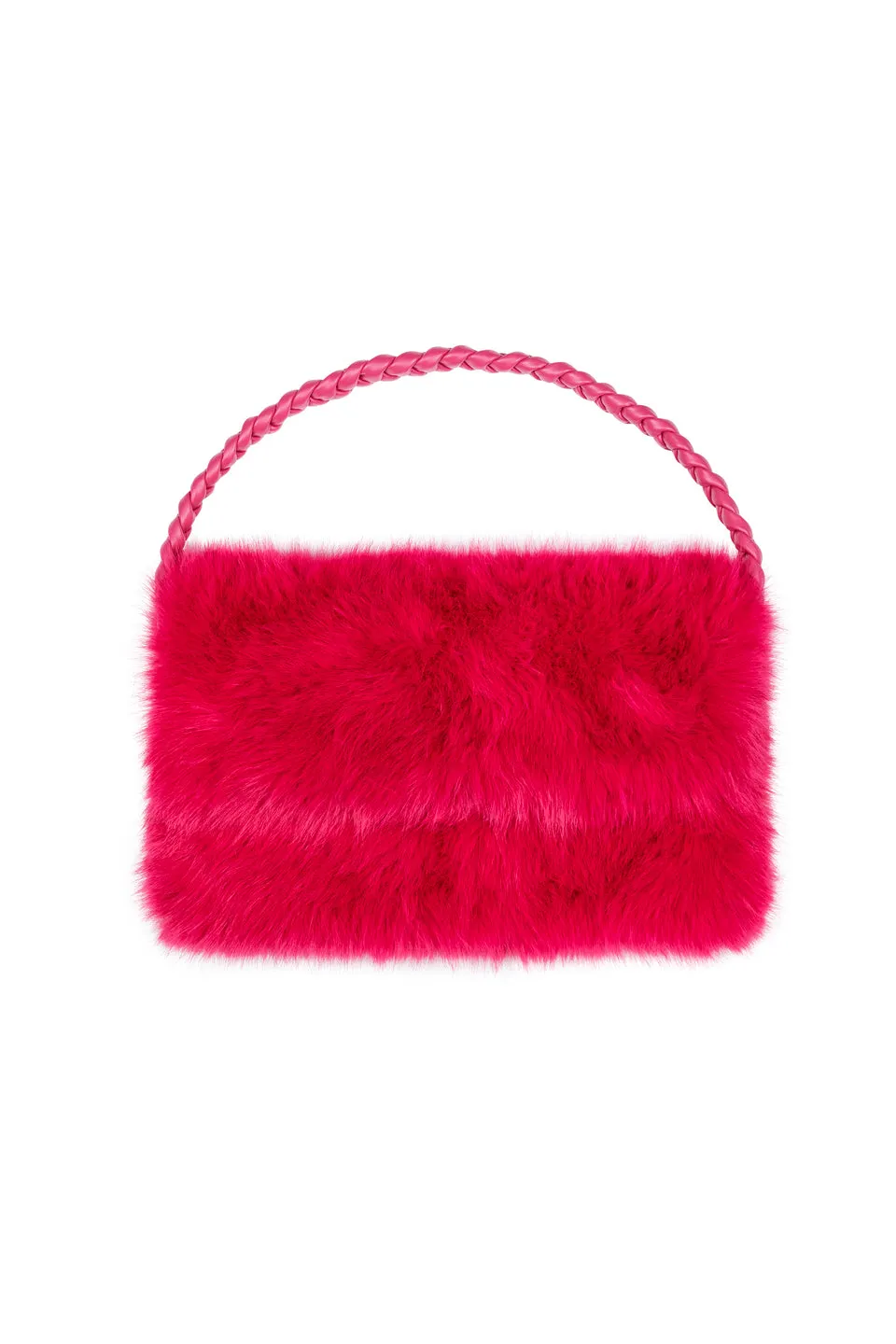 4 Giveness Clutch Eco Fur Pochette Nera eco pelliccia