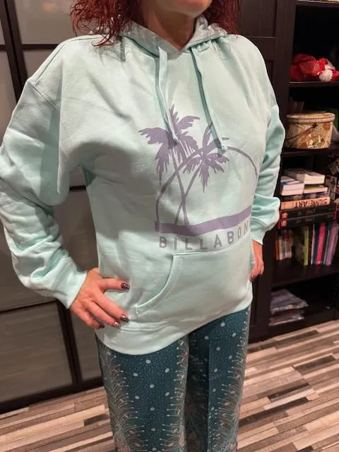 Billabong Palm Isle Hoodi felpa donna L cappuccio