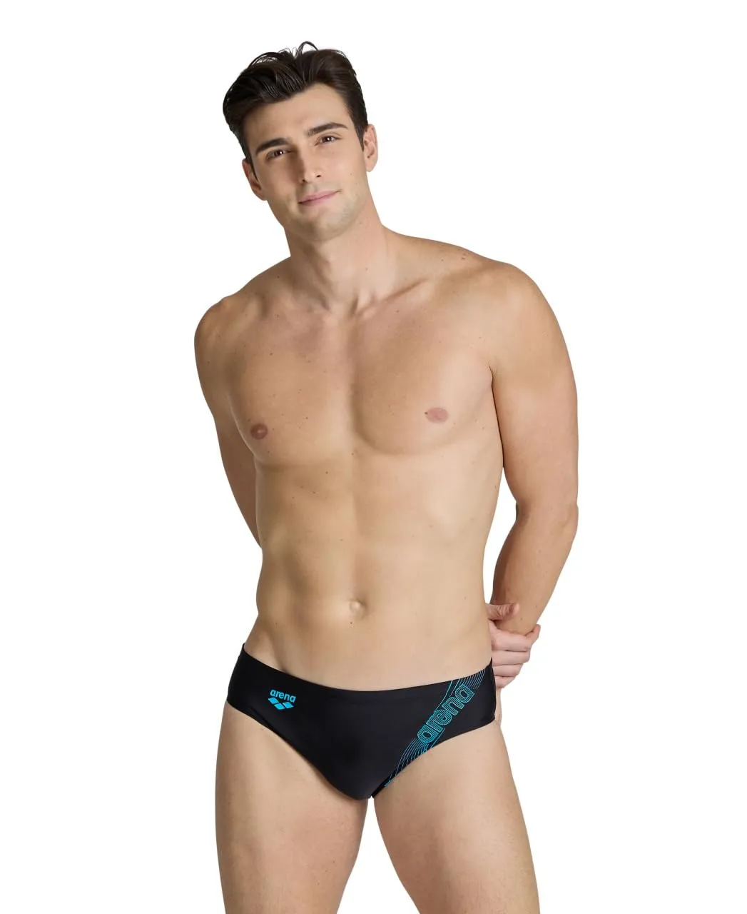 Arena Dreamy slip nuoto uomo black fluo red