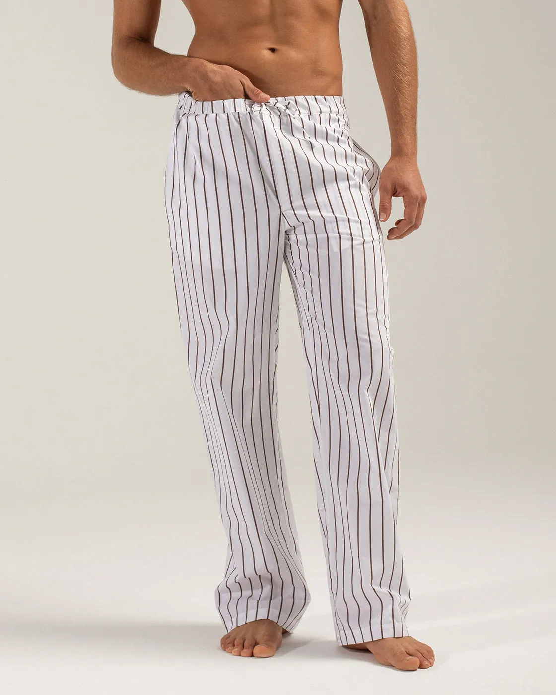 Mosso Sunwear Sun Stripes pantalone cotone marrone
