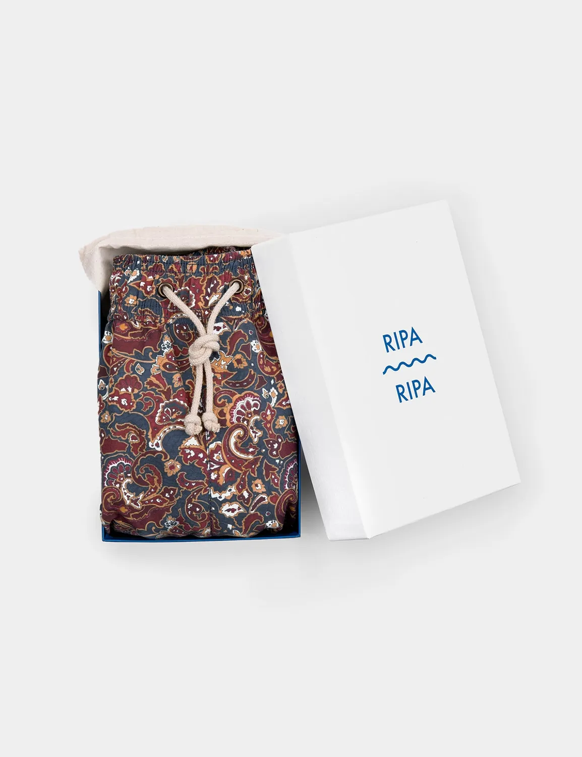 Ripa Ripa Mediterraneo Rosso/Blu costume uomo elegante