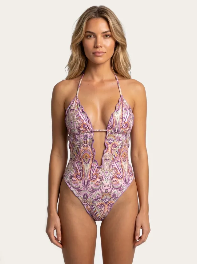 4 Giveness Frou Frou Paisley Bloom costume intero