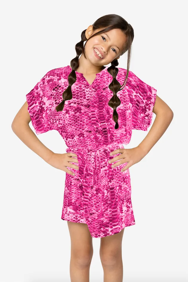 4 Giveness Rainbow Boa kimono bimba verde