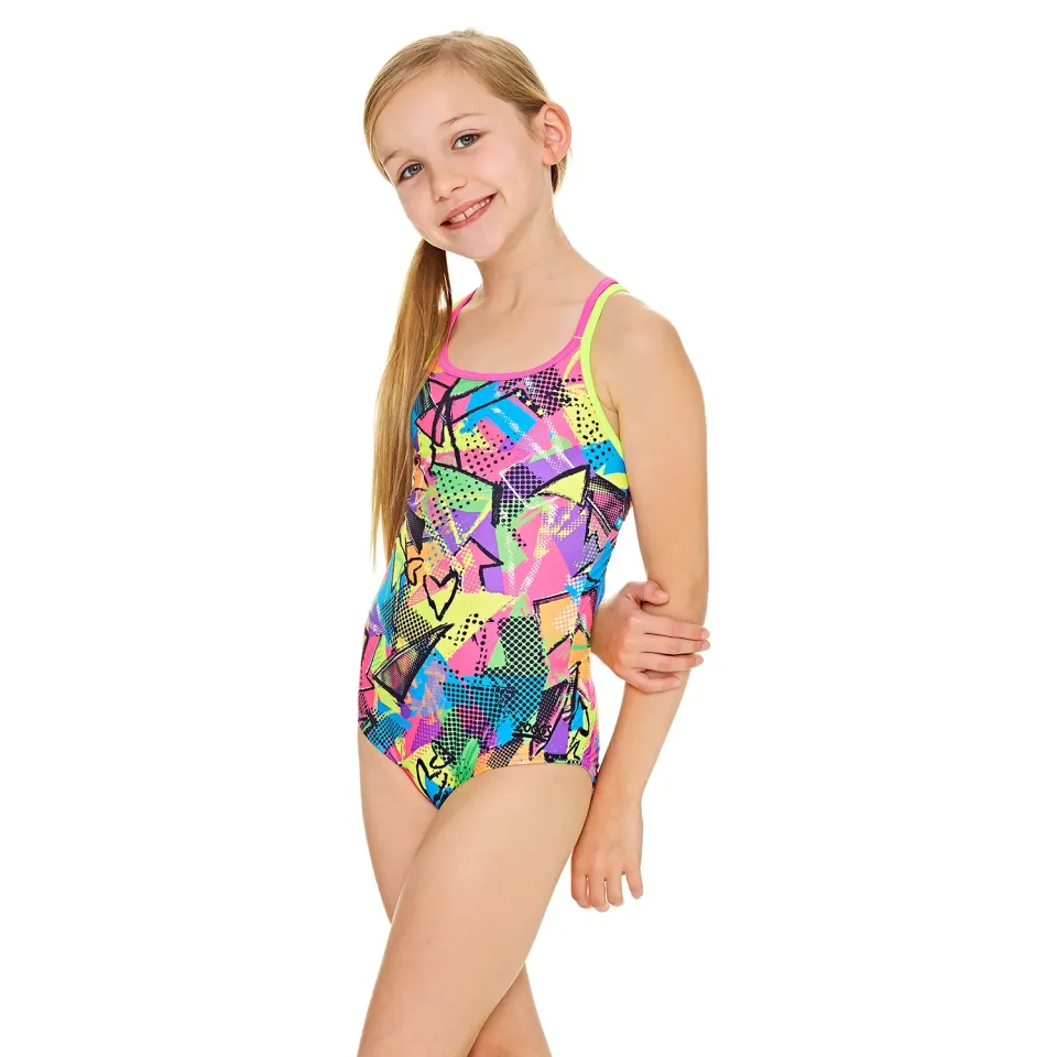 Zoggs Street Girl Duoback costume bambina 6 anni intero