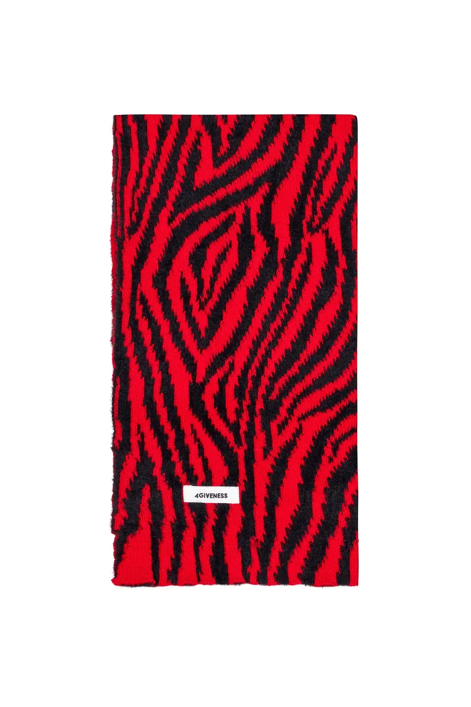 4 Giveness Zebra sciarpa fantasia zebra in lana