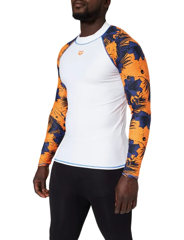 Arena Rash Vest Allover maglia uomo maniche lunghe UPF50+