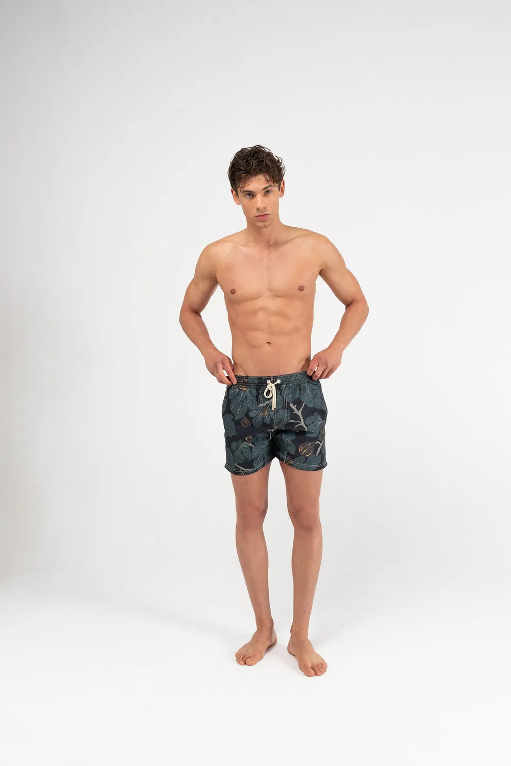 Mosso Sunwear boxer mare fichi nero coscia media