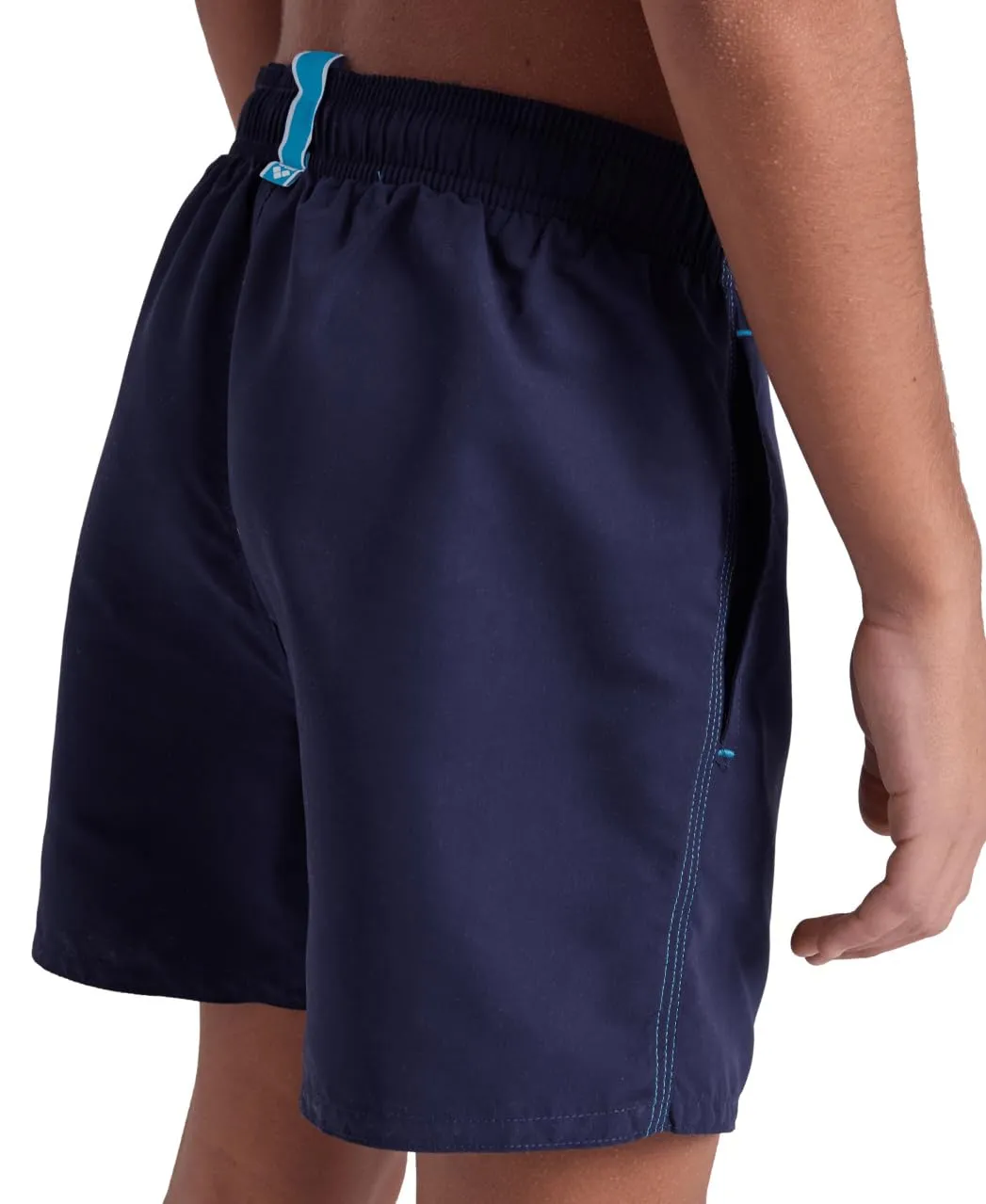 Arena Beach Boxer Solid R Costume Bimbo Navy-Turquoise