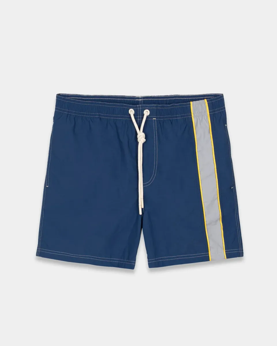 Mosso Sunwear Blue Panel costume blu nylon riciclato