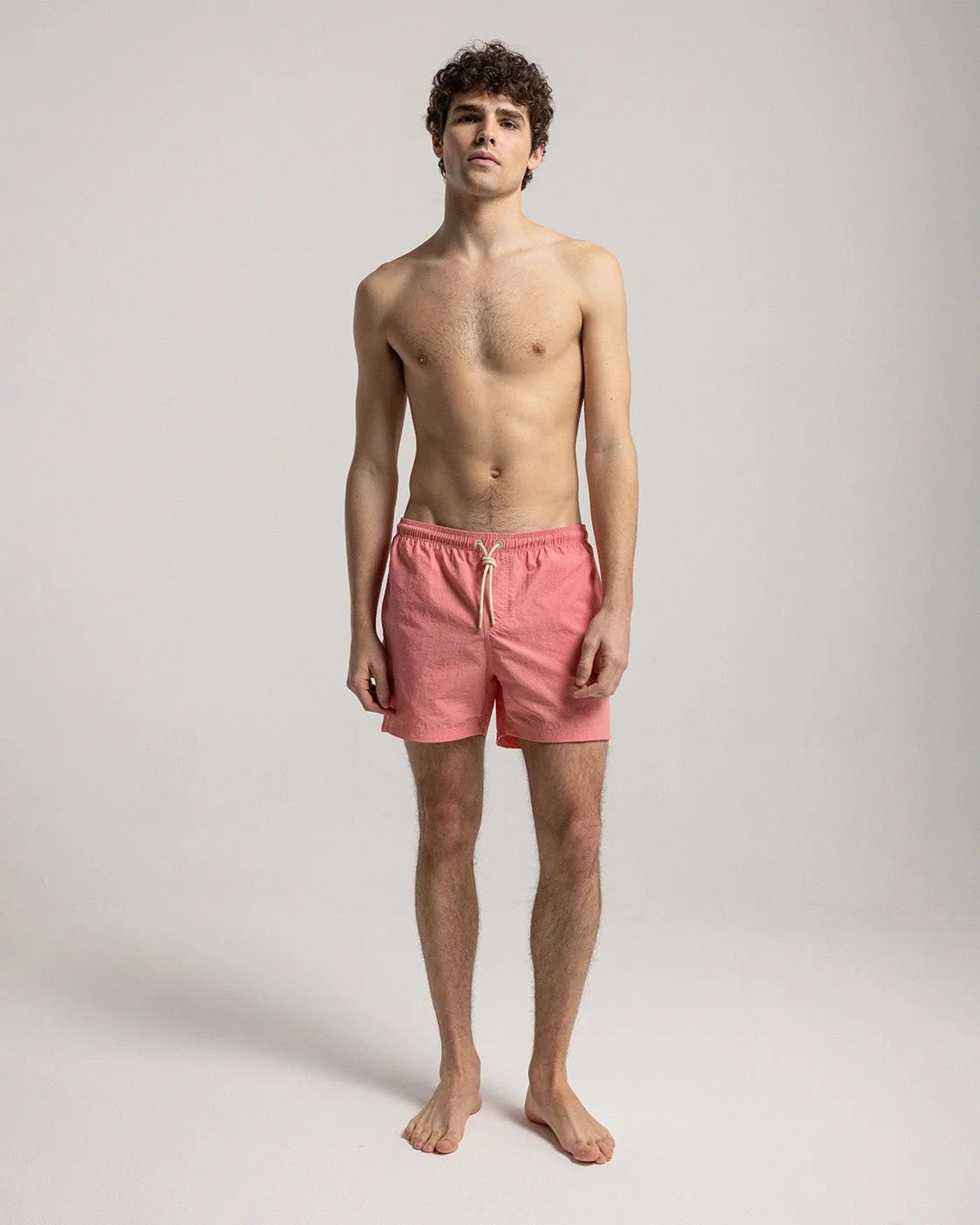 Mosso Sunwear costume boxer rosa cuciture contrasto