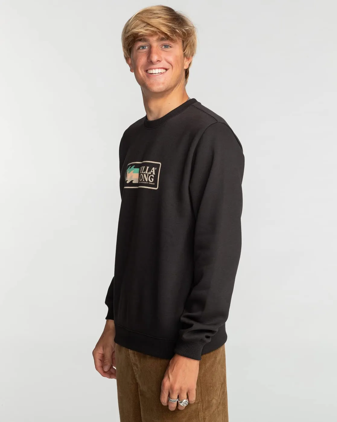 Billabong Swell CR Maglione Uomo girocollo caldo invernale