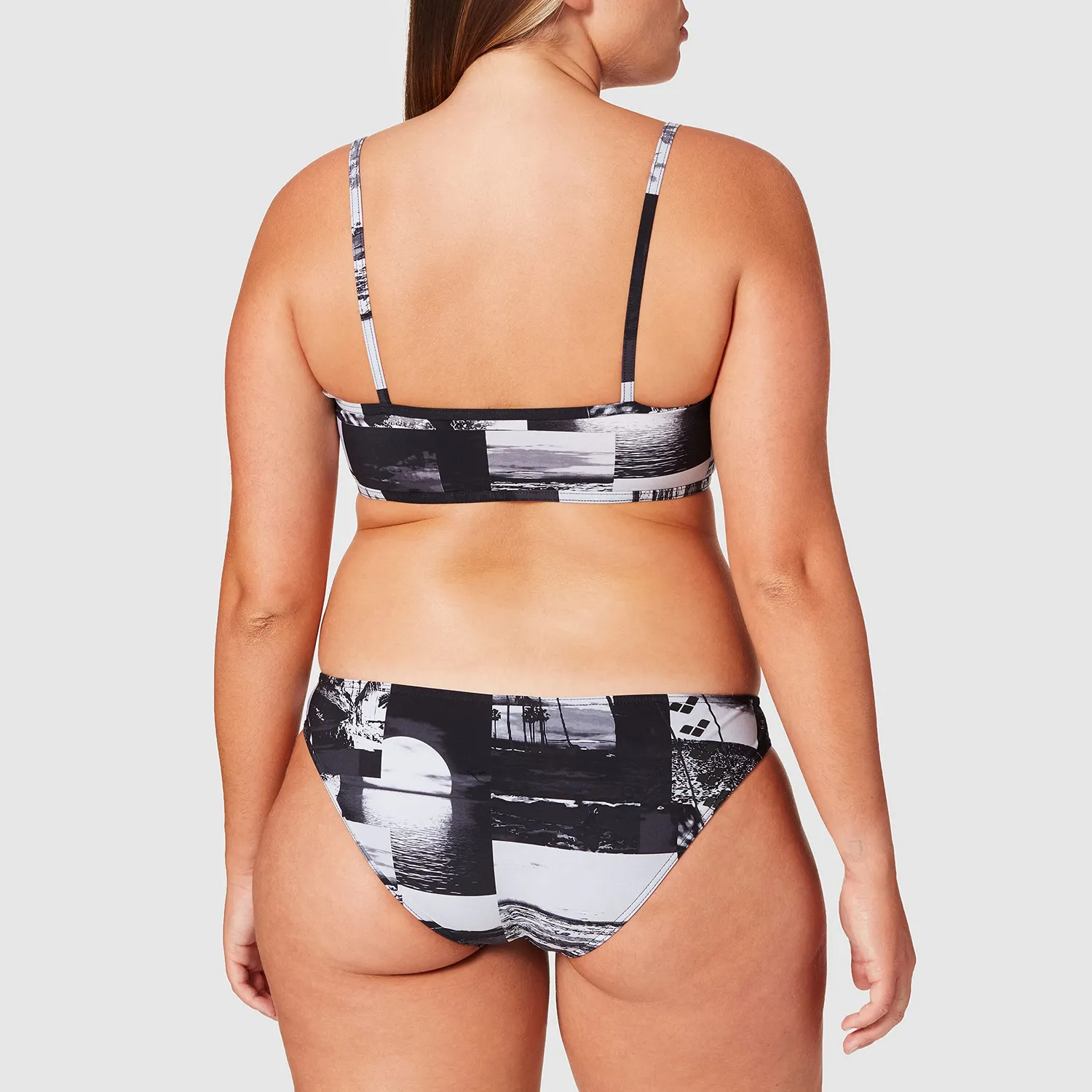 Arena Icons Team Stripe bikini a fascia fantasia