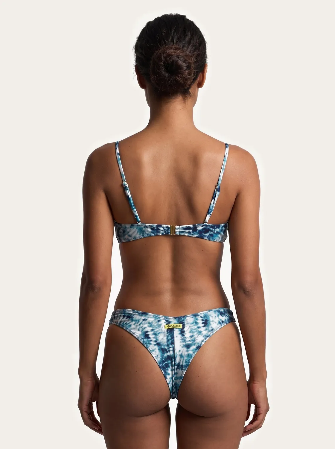 4 Giveness Aqua Jungle Bikini Top U Slip V Donna